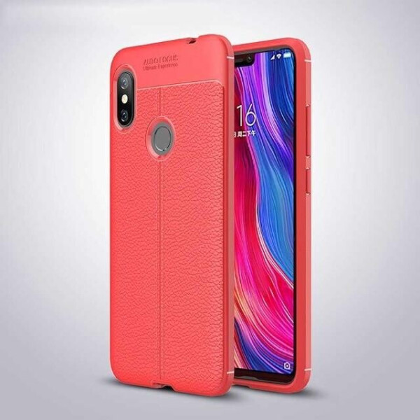 

Чехол LUX для Xiaomi Redmi Note 6 Pro силикон Original Auto Focus Soft Touch красный
