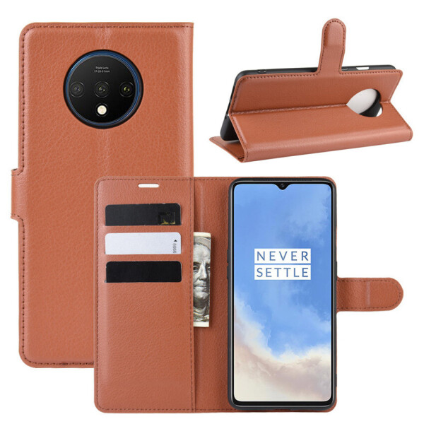 

Чехол Luxury для OnePlus 7T книжка коричневый