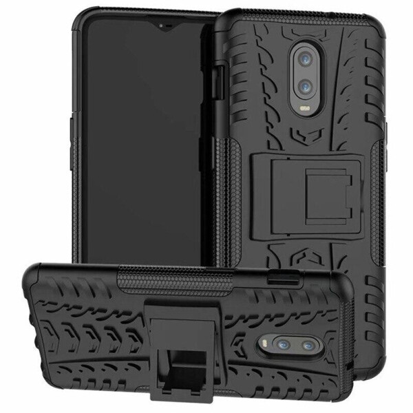 

Чехол LUX для OnePlus 6T противоударный бампер с подставкой Black