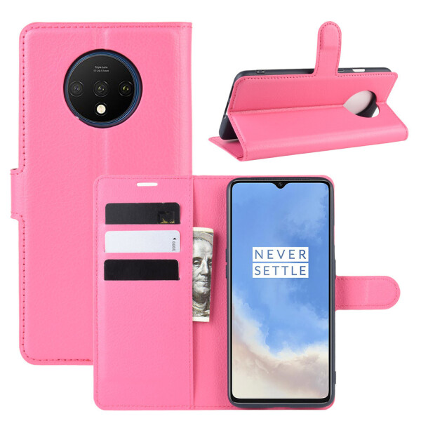 

Чехол Luxury для OnePlus 7T книжка розовый