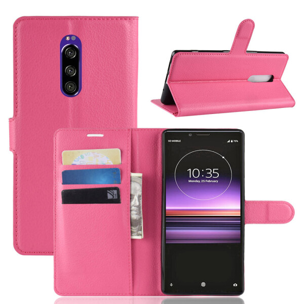 

Чехол Luxury для Sony Xperia 1 (J9110) / XZ4 книжка розовый