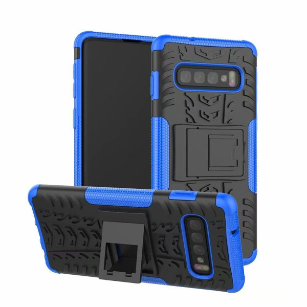 

Чехол LUX для Samsung Galaxy S10 Plus / G975 противоударный бампер с подставкой Blue