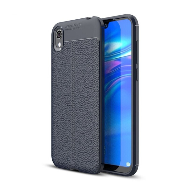 

Чехол LUX для Huawei Y5 2019 силикон Original Auto Focus Soft Touch Темно-синий