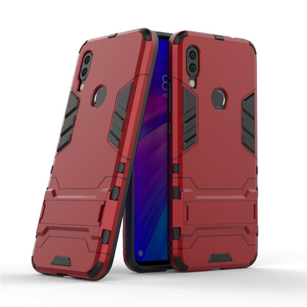 

Чехол LUX для Xiaomi Redmi 7 Hybrid Armored Case красный