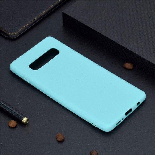 

Чехол LUX для Samsung Galaxy S10 Plus / G975 силикон Soft Touch бампер мятно-голубой