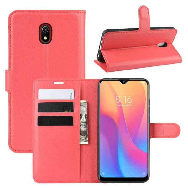 

Чехол Luxury для Xiaomi Redmi 8A книжка красный