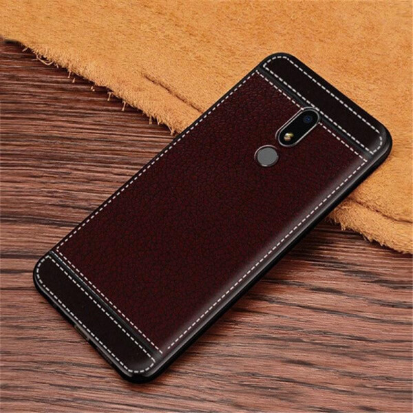 

Чехол LUX для Meizu M8 Lite / V8 с рифленой текстурой Dark Brown