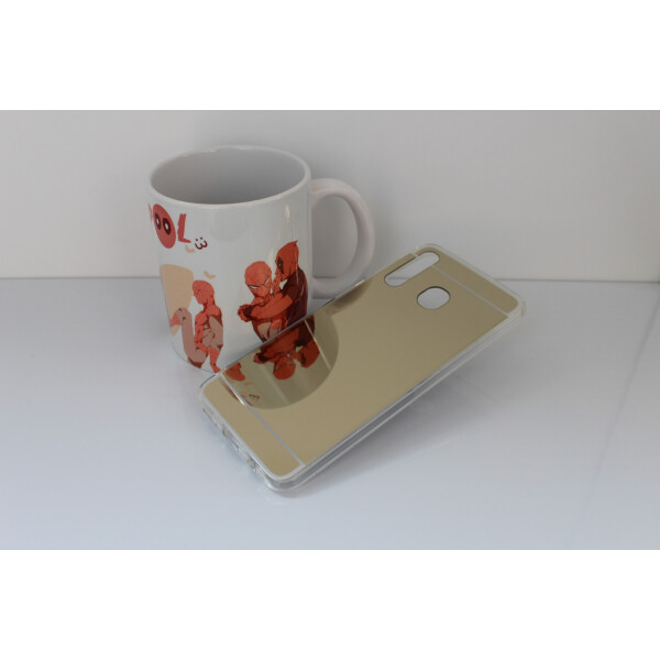 

Чехол Mirror case для Samsung Galaxy A30 2019 (A305) силикон зеркальный золотой
