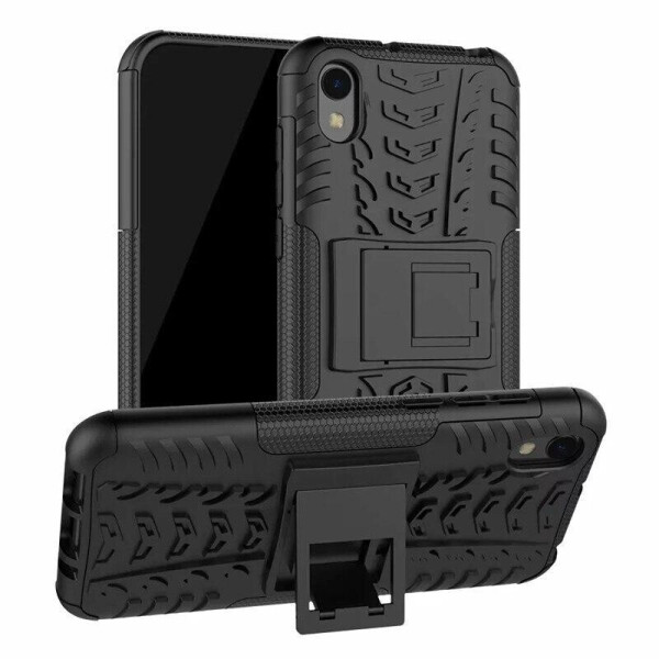 

Чехол Armored для Honor 8S противоударный бампер с подставкой черный