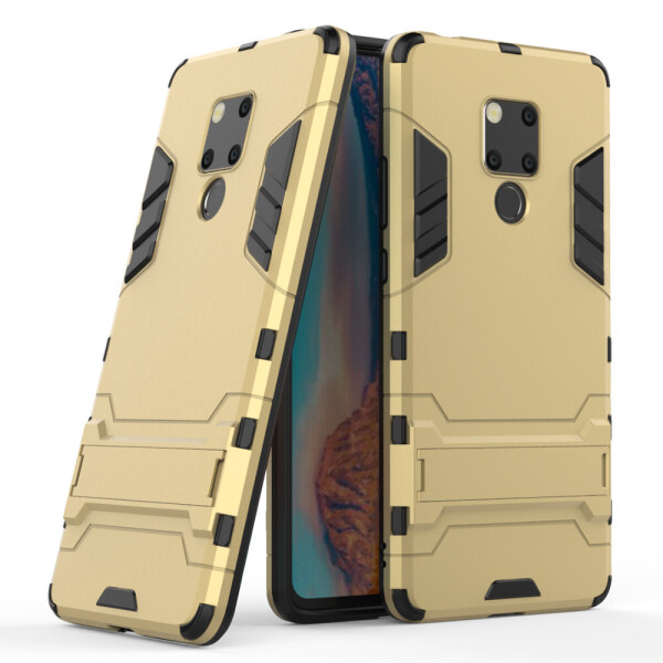 

Чехол Hybrid case для Huawei Mate 20X бампер с подставкой золотой