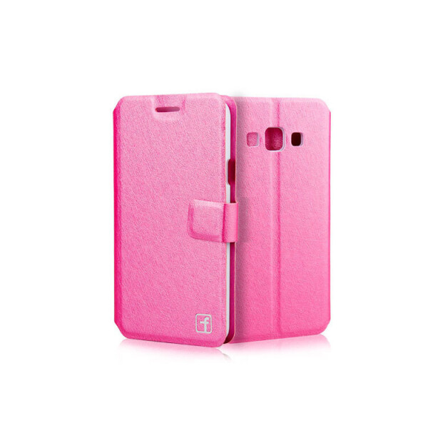 

Чехол Flower Ultrathin Samsung A700 / A7 2015 книжка розовый