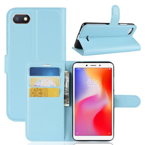 

Чехол LUX для Xiaomi Redmi 6A книжка голубой