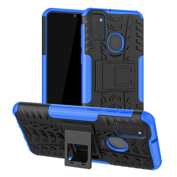 

Чехол Armored для Samsung Galaxy M21 (M215) противоударный бампер с подставкой синий