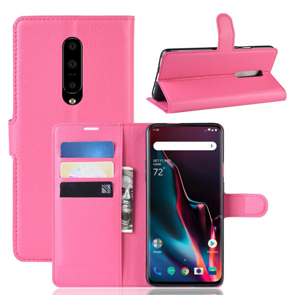 

Чехол Luxury для OnePlus 7 Pro книжка розовый