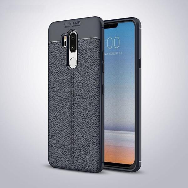 

Чехол LUX для LG G7 ThinQ / G7+ ThinQ силикон Original Auto Focus Soft Touch темно-синий