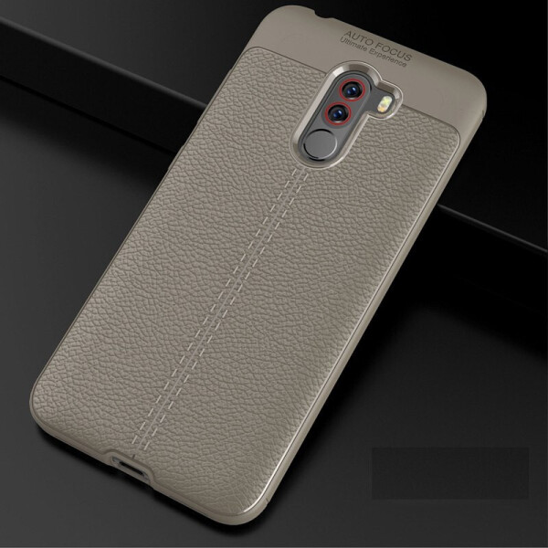 

Чехол LUX для Xiaomi Poco F1 силикон Original Auto Focus Soft Touch серый