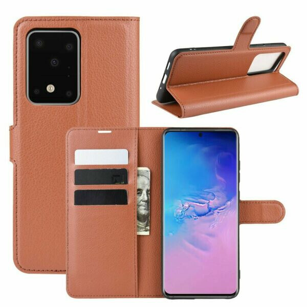 

Чехол Luxury для Samsung Galaxy S20 Ultra (G988) книжка коричневый