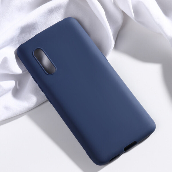 

Чехол Soft Touch для Vivo X27 силикон бампер темно-синий