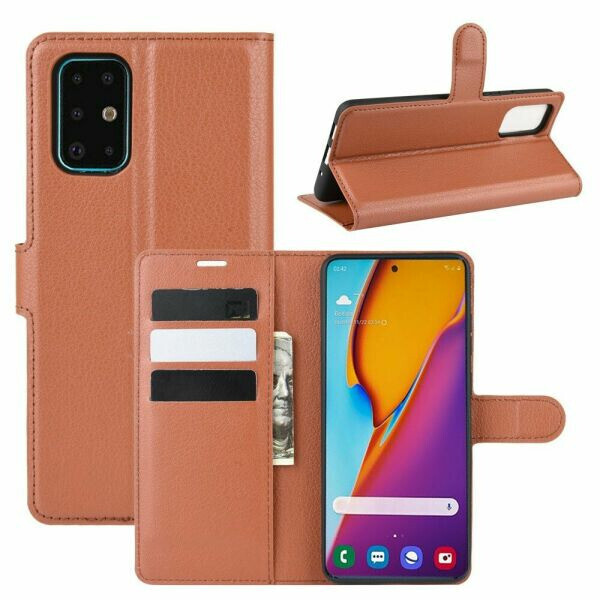 

Чехол Luxury для Samsung Galaxy S20 Plus (G985) книжка коричневый