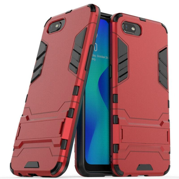 

Чехол Hybrid case для Realme C2 бампер с подставкой красный