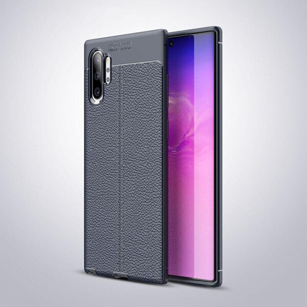 

Чехол Auto Focus для Samsung Galaxy Note 10 Plus (N975) силикон Original Soft Touch темно-синий