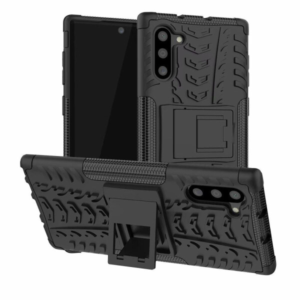

Чехол Armored для Samsung Galaxy Note 10 (N970) противоударный бампер с подставкой черный