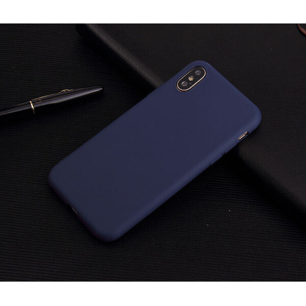 

Чехол LUX для Apple Iphone XS Max силикон soft touch бампер темно-синий