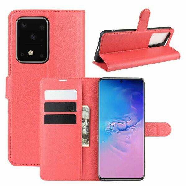 

Чехол Luxury для Samsung Galaxy S20 Ultra (G988) книжка красный