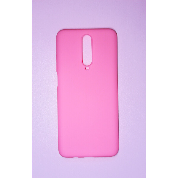 

Чехол Soft Touch для Xiaomi Redmi K30 силикон бампер светло-розовый