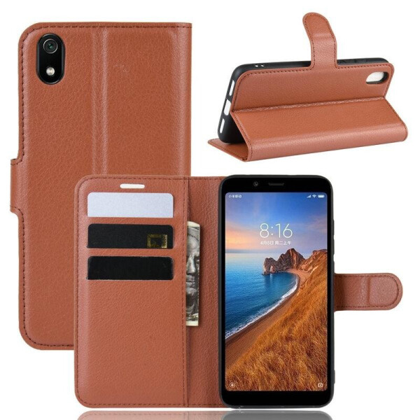 

Чехол Luxury для Xiaomi Redmi 7A книжка коричневый
