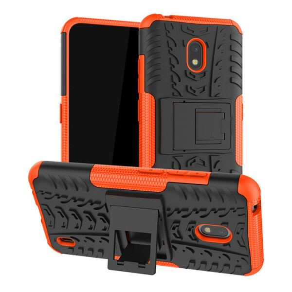 

Чехол Armored для Nokia 2.2 противоударный бампер с подставкой оранжевый