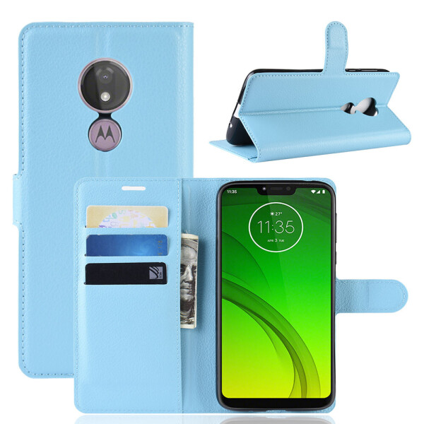 

Чехол Luxury для Motorola Moto G7 Play (XT1952-1) книжка голубой