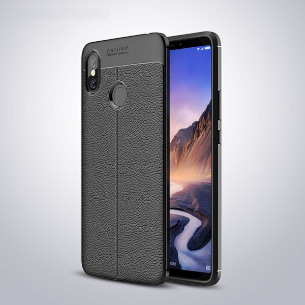 

Чехол LUX для Xiaomi Mi Max 3 силикон Original Auto Focus Soft Touch черный