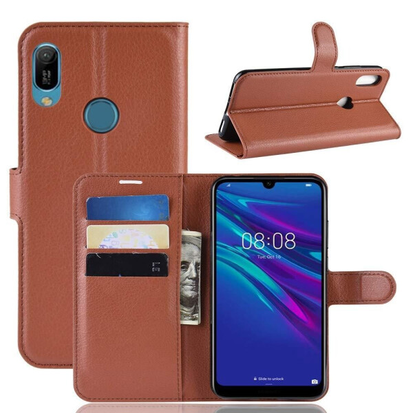 

Чехол Luxury для Huawei Y6 2019 / Y6 Pro 2019 книжка коричневый