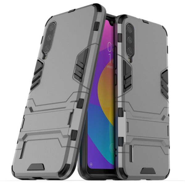 

Чехол Hybrid case для Xiaomi Mi 9 Lite (Mi CC9) бампер с подставкой темно-серый