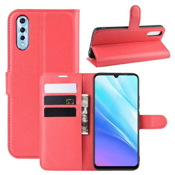 

Чехол Luxury для Vivo V17 Neo книжка красный