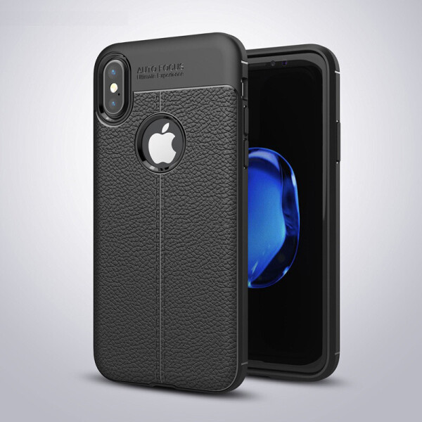 

Чехол LUX для Apple Iphone XS силикон Original Auto Focus Soft Touch черный