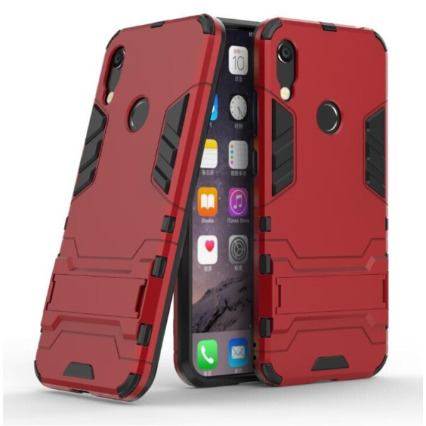 

Чехол Hybrid case для Huawei Y6S 2019 бампер с подставкой красный