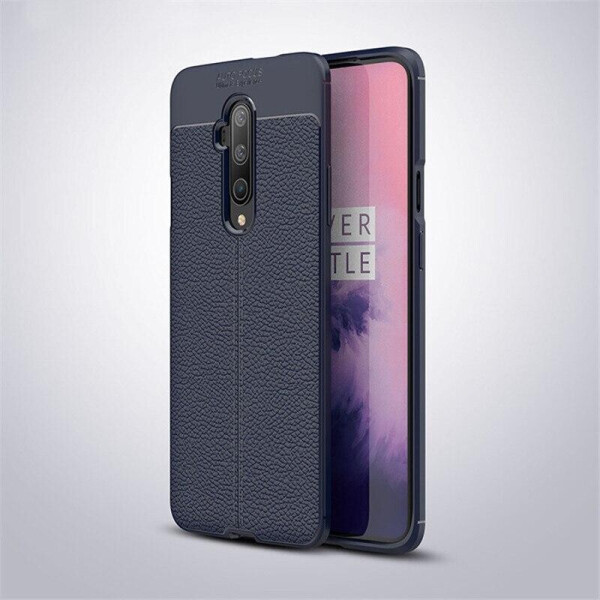 

Чехол Auto Focus для OnePlus 7T Pro силикон Original Soft Touch темно-синий