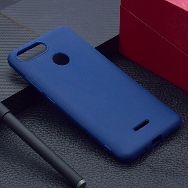 

Чехол Soft Lne Xiaomi Redmi 6 силикон soft touch бампер темно-синий