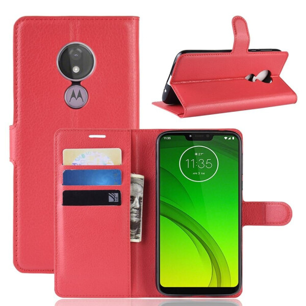 

Чехол Luxury для Motorola Moto G7 Play (XT1952-1) книжка красный