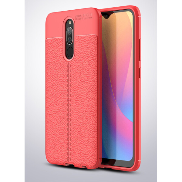 

Чехол Auto Focus для Xiaomi Redmi 8 силикон Original Soft Touch красный