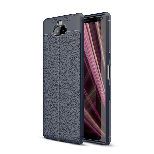 

Чехол LUX для Sony Xperia 10 / I4113 силикон Original Auto Focus Soft Touch Dark Blue