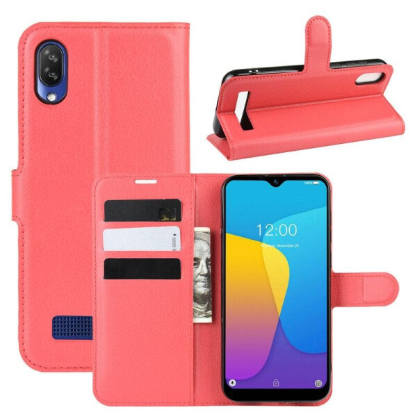 

Чехол Luxury для Doogee X90 книжка красный