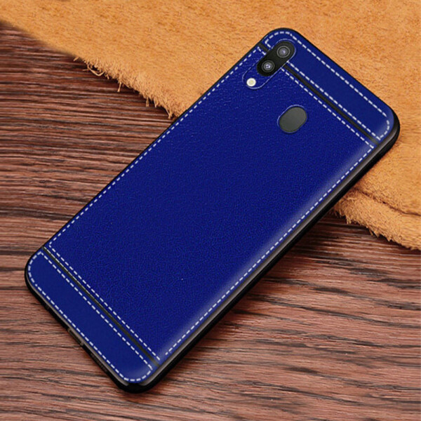 

Чехол LUX для Samsung Galaxy M20 2019 / M205 с рифленой текстурой Blue