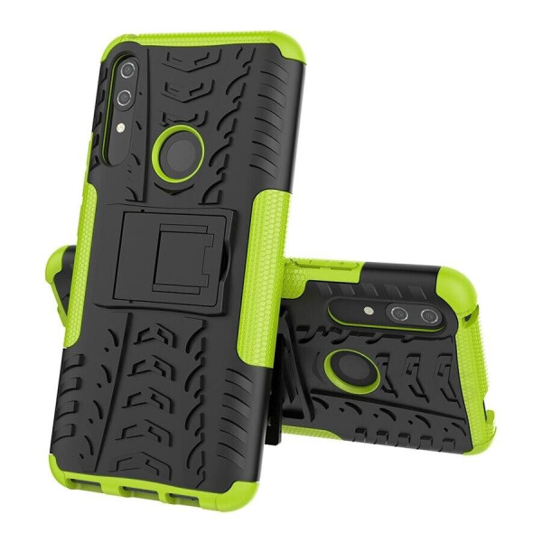 

Чехол Armored для Honor 9X Pro China противоударный бампер с подставкой салатовый