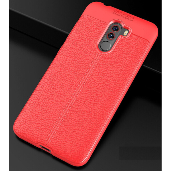 

Чехол LUX для Xiaomi Poco F1 силикон Original Auto Focus Soft Touch красный