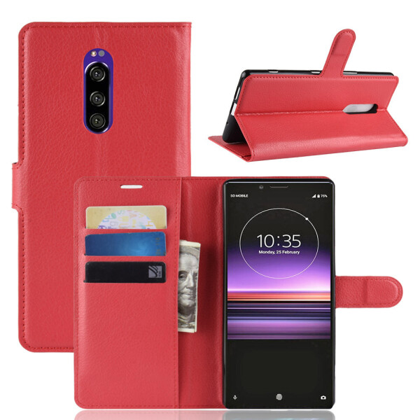 

Чехол Luxury для Sony Xperia 1 (J9110) / XZ4 книжка красный