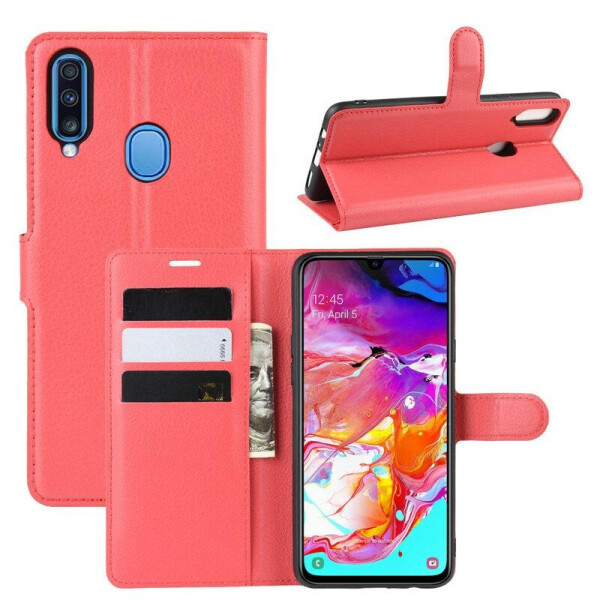 

Чехол Luxury для Samsung Galaxy A20s (A207) книжка красный