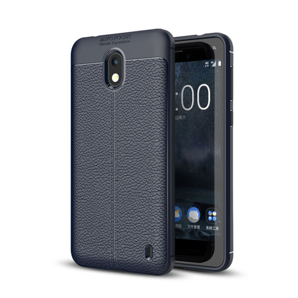 

Чехол Auto Focus Ultimate Experience Nokia 2 силикон Soft Touch темно-синий